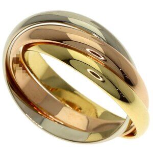Cartier Trinity SM 49 Ring 18K Yellow Gold 18K White Pink